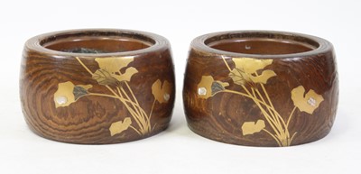 Lot 2284 - A pair of Japanese Taisho Period (1912-26) elm...