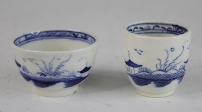 Lot 2041 - A Caughley blue and white porcelain 'toy'...