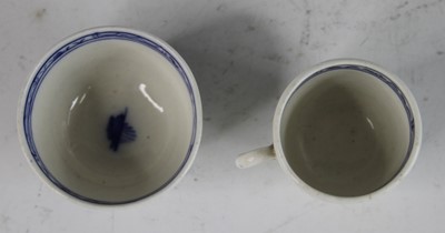 Lot 2041 - A Caughley blue and white porcelain 'toy'...
