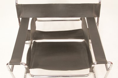 Lot 331 - After Marcel Breuer - a Wassily chair, tubular...