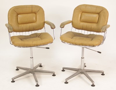 Lot 274 - A pair of 1960s British wired chromed metal...