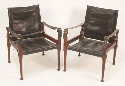 Lot 294 - A pair of 1960s Danish Afrormosia teak framed...