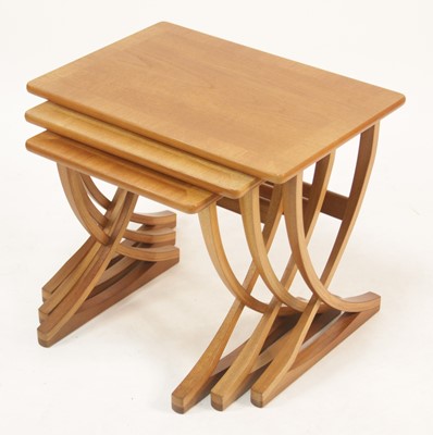 Lot 288 - A 1970s Nathan teak nest of three occasional...