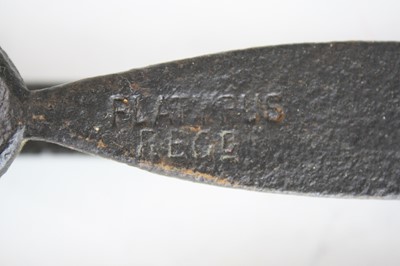 Lot 829 - A 19th century steel rabbit gin trap, having 4"...