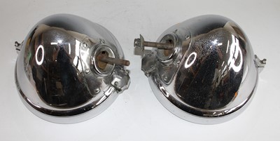 Lot 3036 - A pair of Joseph Lucas Ltd P100L chrome...
