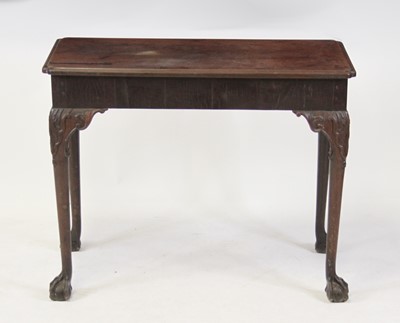 Lot 2406 - A George II mahogany silver table, the...