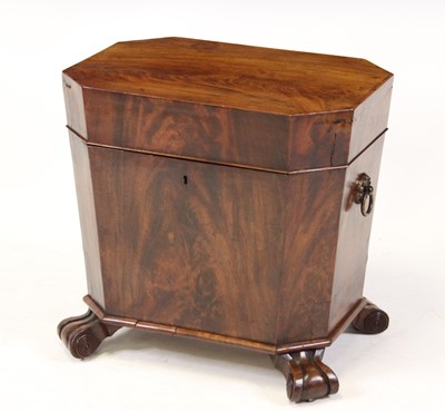 Lot 2415 - A late Regency mahogany cellaret, of...