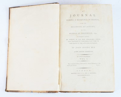 Lot 2014 - Moore, John: A Journal During A Residence In...