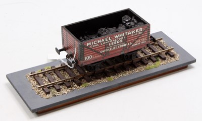 Lot 186 - Kit built wooden 0-gauge coal wagon – ‘Michael...