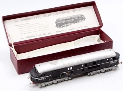 Lot 593 - Kirdon Diesel Loco No.10000, black with silver...