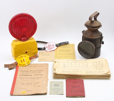 Lot 159 - Collection of mixed railway related items to...