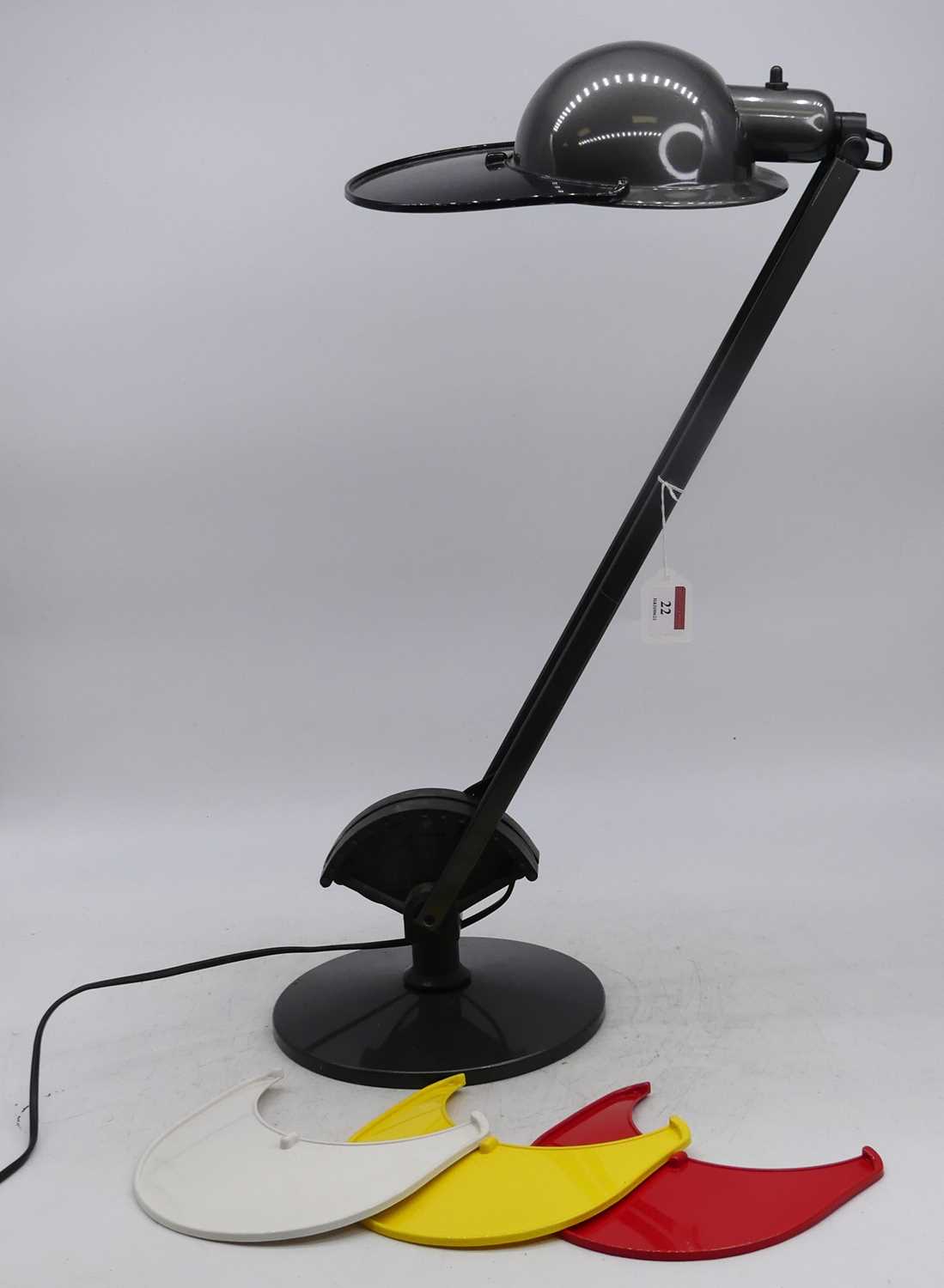 Lot 22 - A vintage Arteluce adjustable desk lamp,...