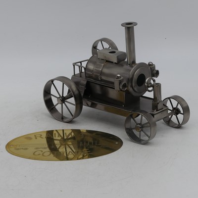 Lot 43 - A scratchbuilt metal model of a steam engine,...