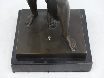 Lot 44 - After Foyatier, a bronze figure of Sparticus,...