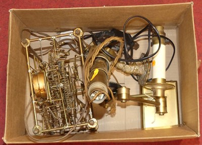 Lot 95 - A collection of brass ware to include an...