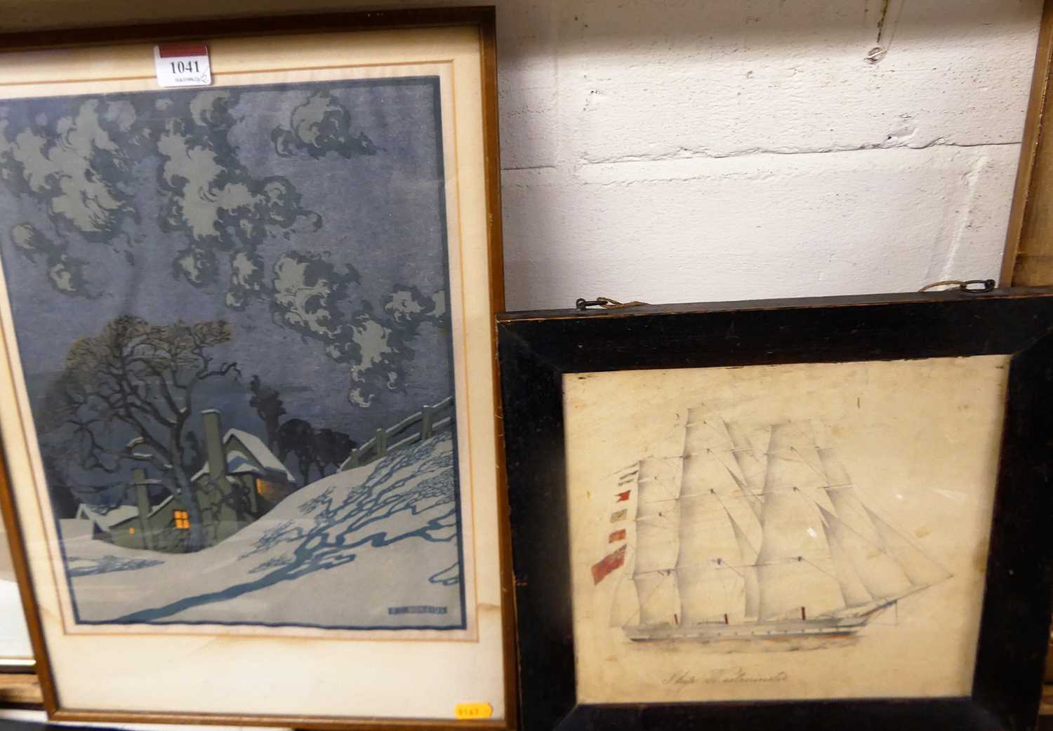 Lot 1041 - Sylvan G. Boxsius (1878-1941) - Winter scene,...