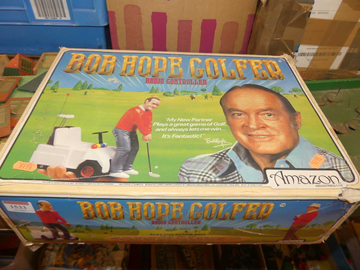 Lot 1533 - A Bob Hope Golfer radio controled boxed game...