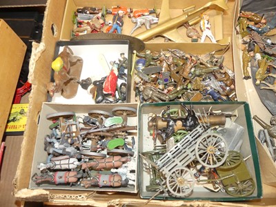 Lot 1587 - A quantity of lead hollow cast miniatures to...