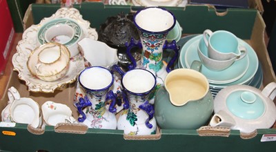 Lot 769 - A box of ceramics to include Poole Pottery...