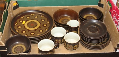 Lot 773 - A box of Denby Arabesque dinnerwares, to...