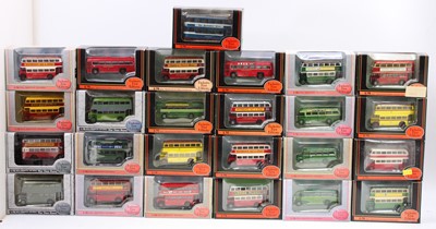 Lot 855 - 24 boxed EFE 1/76th scale bus and coach models,...