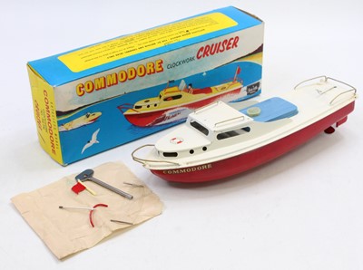 Lot 1822 - A Sutcliffe 'Commodore' clockwork cruiser with...