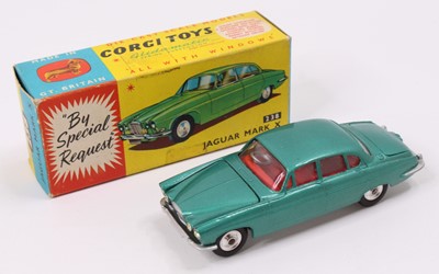 Lot 1008 - Corgi Toys No. 238 Jaguar MkX comprising of...