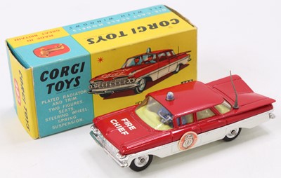 Lot 1088 - Corgi Toys No. 482 Chevrolet Impala fire chief...