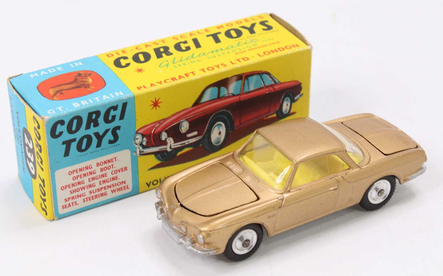 Lot 1042 - Corgi Toys No. 239 Volkswagen 1500 Karmann