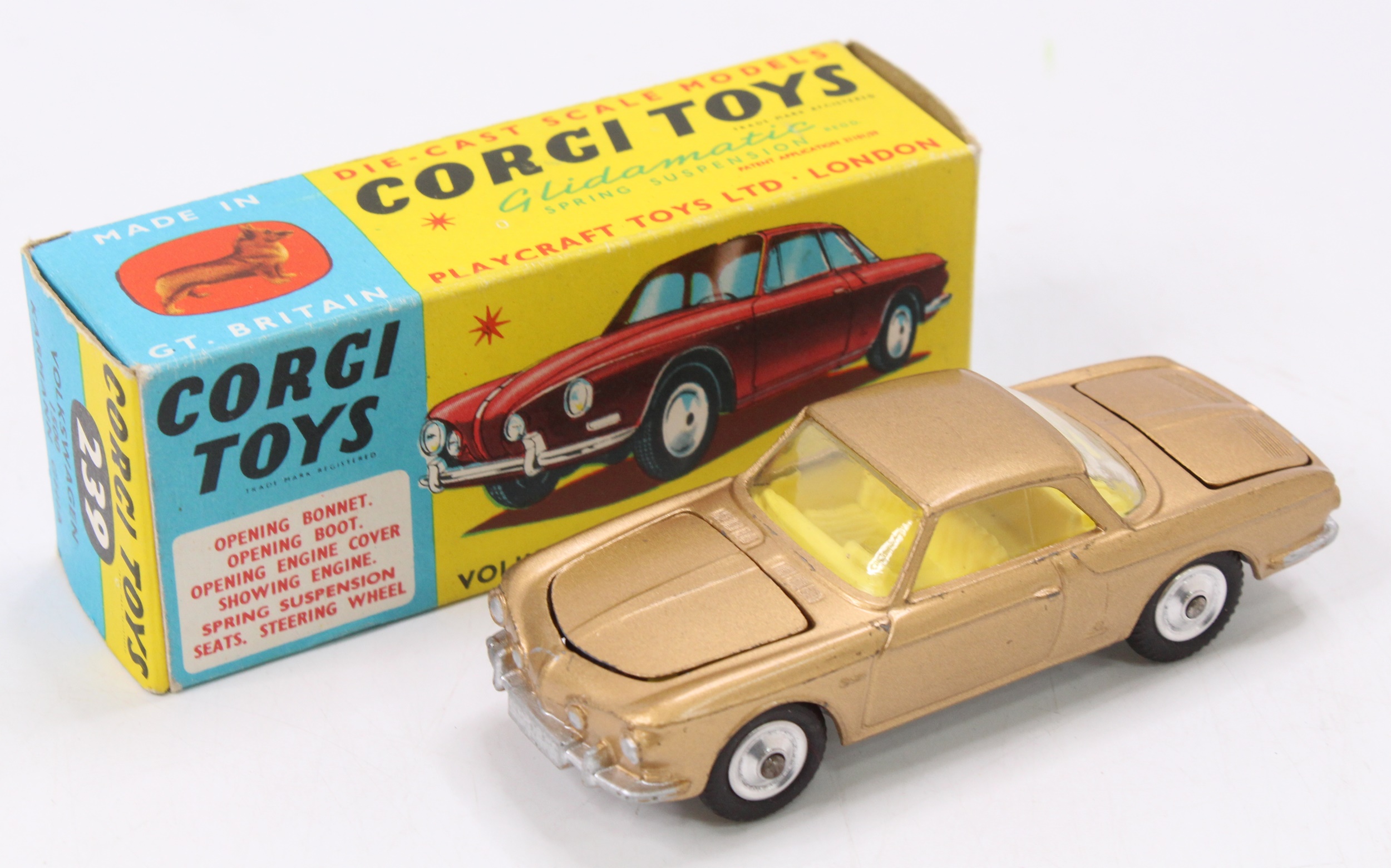 コーギ　CORGI VW1500 KARMANN GHIA ミニカー　レトロ CORGI TOYS VW 1500 KARMANN GHIA コーギー ミニカー レトロ