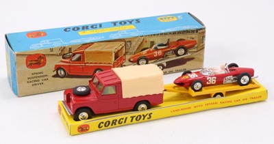 Lot 1202 - Corgi Toys Gift Set No. 17 Land Rover with...