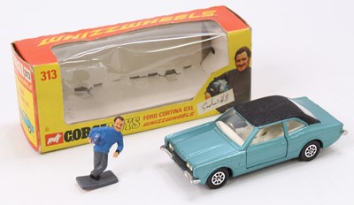 Lot 1112 - Corgi Toys No. 313, Ford Cortina in light blue...