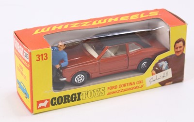 Lot 1111 - Corgi Toys No. 313, Ford Cortina in bronze...