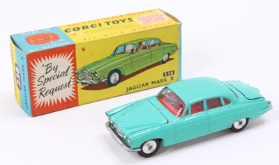 Lot 1021 - Corgi Toys No. 238 Jaguar Mk10 comprising of...