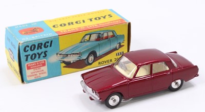 Lot 1020 - Corgi Toys, 252 Rover 2000, metallic maroon...