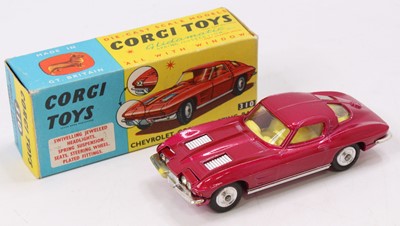 Lot 1015 - Corgi Toys No. 310 Chevrolet Corvette Stingray,...