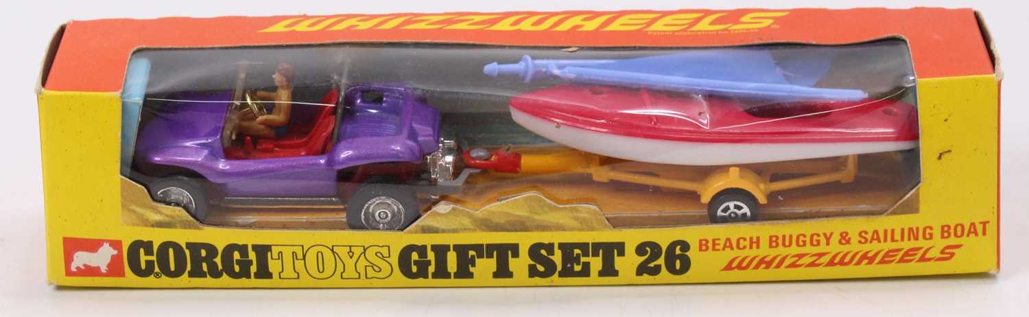 Lot 1227 - Corgi Toys Gift Set 26 Beach Buggy and Sailing...