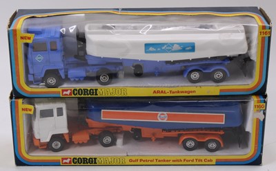 Lot 1265 - 2 Corgi Major Toys boxed petrol tankers...