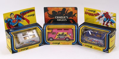 Lot 1189 - Corgi Toys boxed model group of 3 Chevrolet...