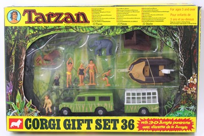Lot 1170 - Corgi Toys Gift Set 36 Tarzan, contains Jungle...