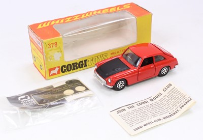 Lot 1101 - Corgi Toys, 378, MGC GT Competition Model,...