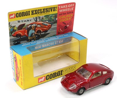 Lot 1232 - Corgi Toys, 341 Mini Marcos GT850, metallic...