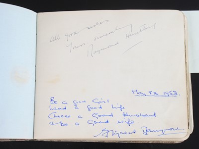 Lot 435 - An early 20th century autograph album, the...