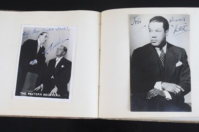 Lot 435 - An early 20th century autograph album, the...