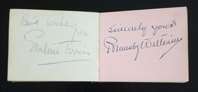 Lot 435 - An early 20th century autograph album, the...