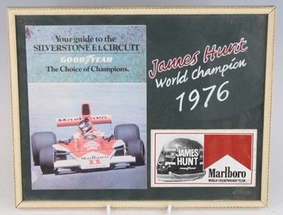 Lot 385 - James Hunt, (1947-1993), Marlboro World...