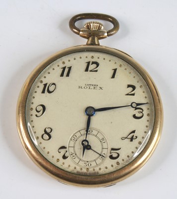 Lot 2317 - A gold plated Rolex manual wind open faced...