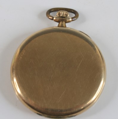 Lot 2317 - A gold plated Rolex manual wind open faced...