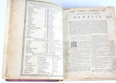 Lot 2003 - A Geneva 'Breeches' Bible, The Bible, that is,...