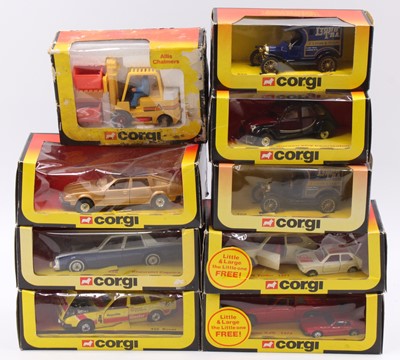 Lot 1333 - 8 Corgi Toys later issued diecast, with...